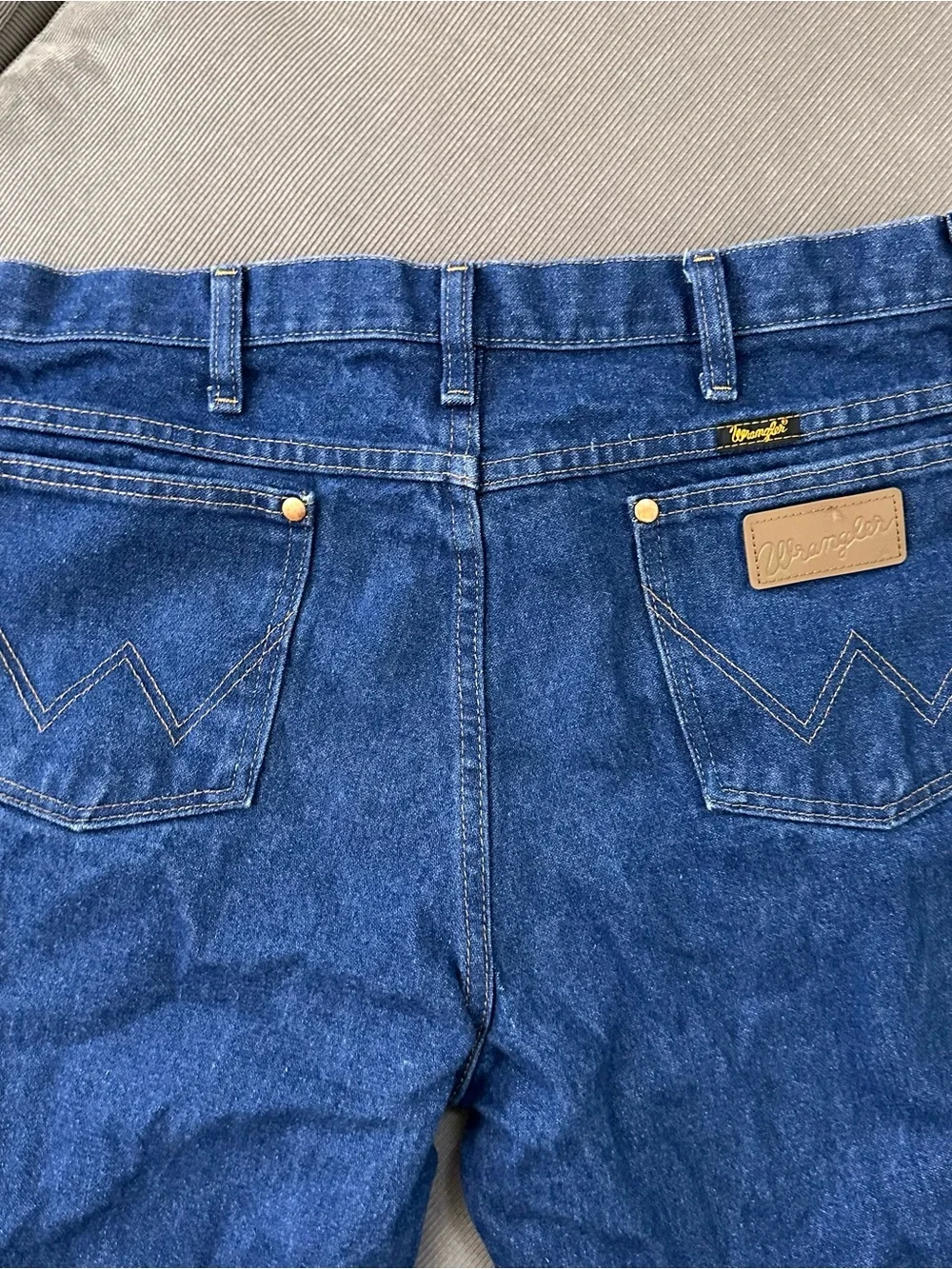 Wrangler 936PWD Cowboy Cut Slim Fit Jeans Mens 34x34 Blue Denim Straight Leg